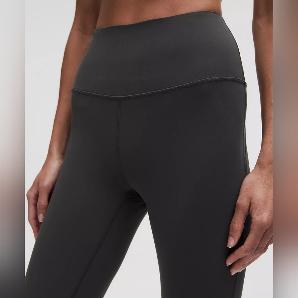 Lululemon Athletica Groove Nulu Super High-Rise Grey Flare Pant Size 6 - Picture 3 of 12